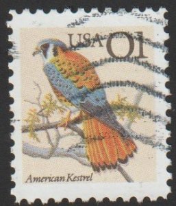 SC# 2476 - (1c) - American Kestrel, denom 01, used single