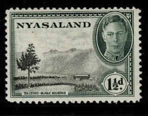 NYASALAND SG146 1945 1½d BLACK & GREY-GREEN MTD MINT