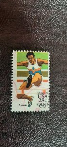 US Scott # c102; used 28c Airmail; Hurdles from 1984; Fine; off paper