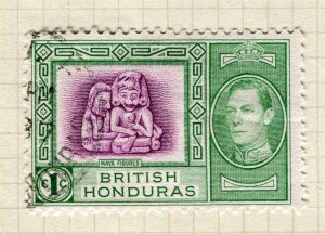 BRITISH HONDURAS; 1938 early GVI pictorial issue fine used 1c. value