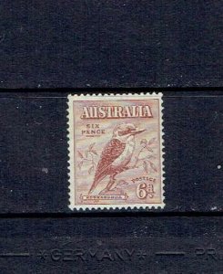 AUSTRALIA - 1932 - 6d KOOKABURRA - SCOTT 139 - MH