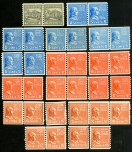 US Stamps # 839-51 MNH F-VF Lot Of 10 Sets P.O. Fresh Scott Value $340.00