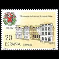 SPAIN 1987 - Scott# 2523 Weaponry School Set of 1 NH