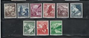 GERMANY 1938 # B123 - B131 MNH, ORIG. GUM $81.00