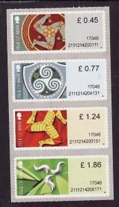 Isle on Man-unused NH self-adhesive set-2017 Triskelion collection-Kiosk 2111-Da