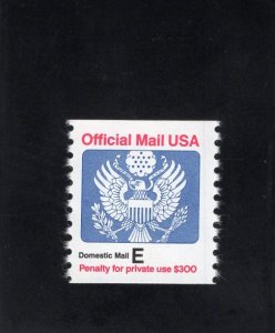O140 Official E, MNH coil