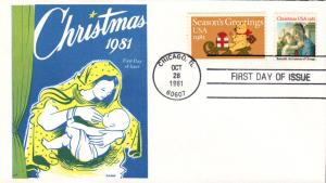 #1939-40 Christmas 1981 Gamm FDC