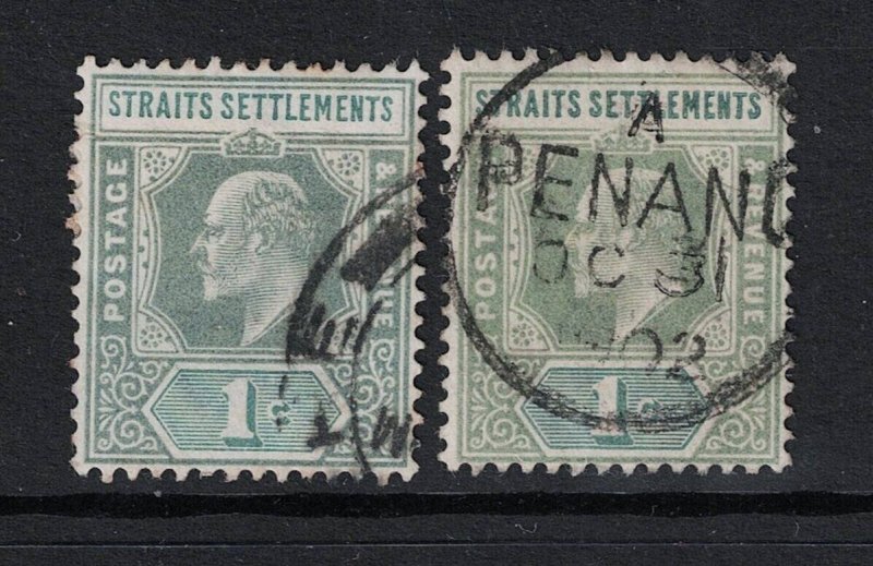 Straits Settlements SG# 110 & 110a Used - S20315