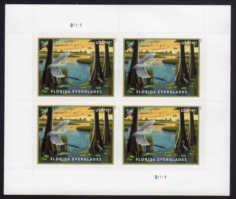 Scott #5751 Florida Everglades Sheet of 4 Priority Mail - MNH UV