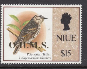 Niue O30 Bird MNH VF