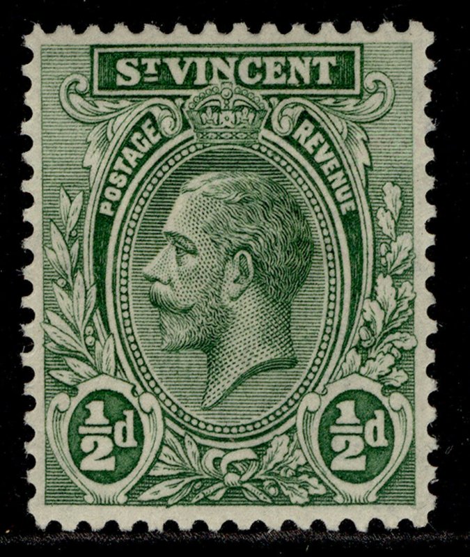 ST. VINCENT GV SG131, ½d green, M MINT.