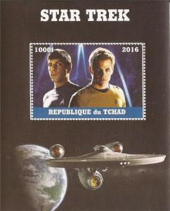 Chad - 2016 Star Trek - Stamp Souvenir Sheet - 3B-494