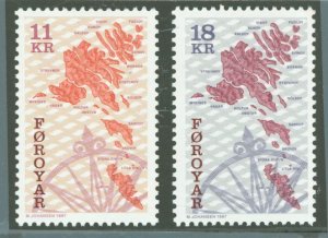 Faroe Islands #319-320   (Maps)