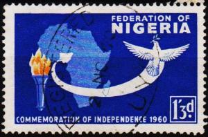 Nigeria. 1960 1s3d S.G.88 Fine Used