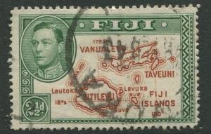 Fiji - Scott 134 - KGVI - Definitive - 1941 - Used - Single 2.1/2p - Stamp