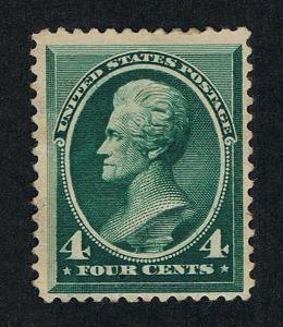 VERY AFFORDABLE GENUINE SCOTT #211 MINT OG 1883 BLUE GREEN 4¢ ABNC ISSUE