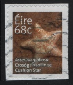 Ireland 2014 used Sc 2042 68c Cushion star, on piece