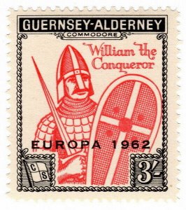 (I.B) Guernsey Cinderella : Alderney 3/- (Commodore Shipping)  