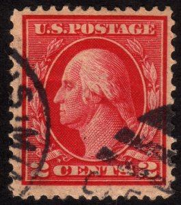 1912, US, 2c, George Washington, Used, Sc 406