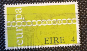 Ireland, 1971, Europa CDT Chain Links, # 305,used, SCV$.25