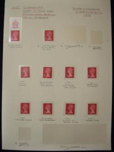 SPECIALISED COLLECTION OF U/M 8p MACHINS + CYLINDER BLOCKS ON 6  PAGES