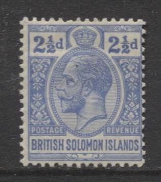 Solomon Is. - Scott 31 - KGV Definitive -1914 -MVLH - Single 2.1/2p Stamp