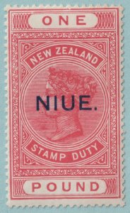 NIUE 34a MINT LIGHTLY HINGED OG *  NO FAULTS VERY FINE! BKV