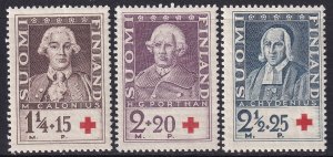 Finland 1935 Sc B18-20 set MNH**