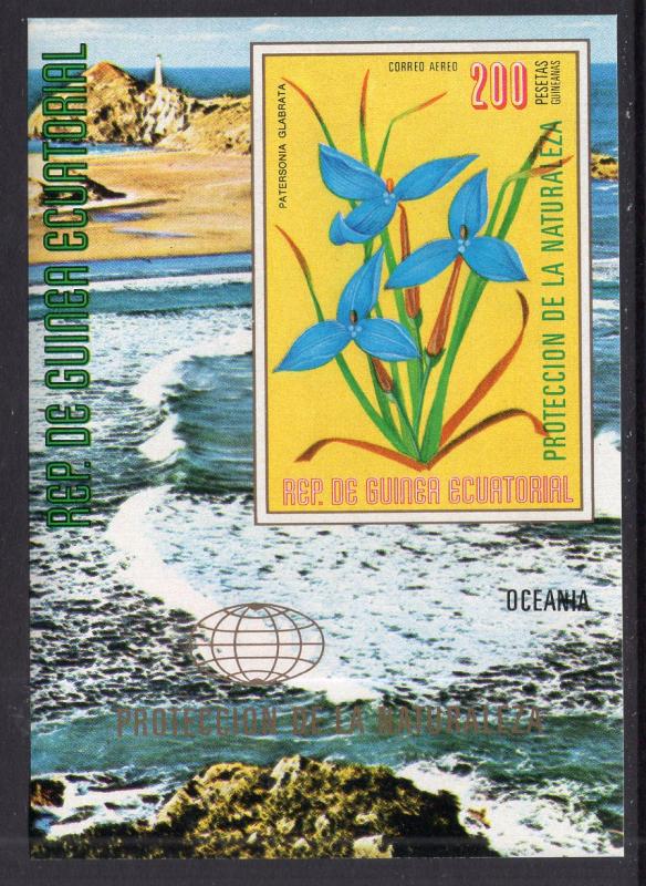 Equatorial Guinea 76169 Flowers Souvenir Sheet MNH VF