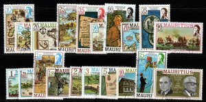 MAURITIUS SG529/48A 1978 DEFINITIVE SET FINE USED