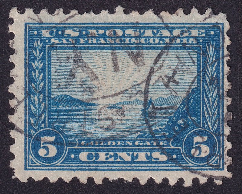 US 403 5c blue USED VF PF10 SINGLE OF 1915 - HSB1 - 403-4