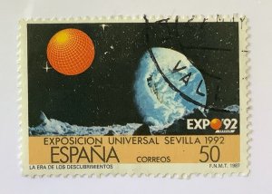 Spain  1987 Scott 2541 used - 50p,  World Fair, EXPO' 92, Sevilla