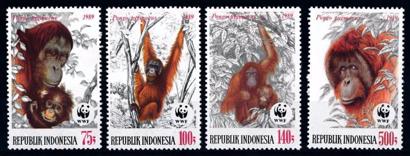 [66327] Indonesia 1989 WWF Orang-Oetan  MNH