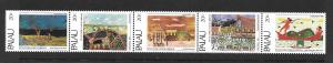 PALAU #32a VF Mint NH Strip of 5  2017 CV $2.75