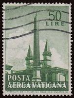 Vatican City #C40 Used - 1959 50l.  - Statues and Monuments