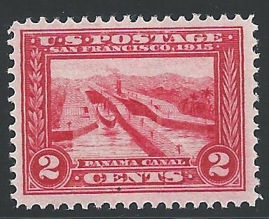 Scott 398, Never Hinged, Original gum, 1913-5 Panama Paci...