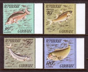 Gabon - Scott #354-357 - MNH - Small indentation #354 - SCV $5.65