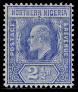 NORTHERN NIGERIA EDVII SG31, 2½d blue, LH MINT.