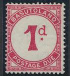 Basutoland  Postage Due  SG D1a scarlet Mint Light Hinge trace 