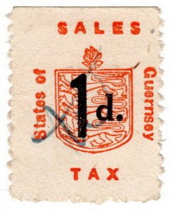 (I.B) Guernsey Revenue : Sales Tax 1d (German Occupation)