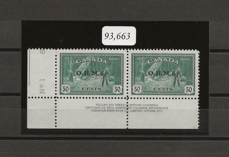 CANADA 1949 SG O169/O169a MNH CERT