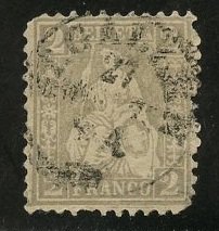 Switzerland Scott 41 - UA-GH - SCV $5.00