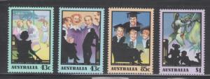 Australia 1991 Golden Days of Radio Scott # 1218 - 1221 MNH