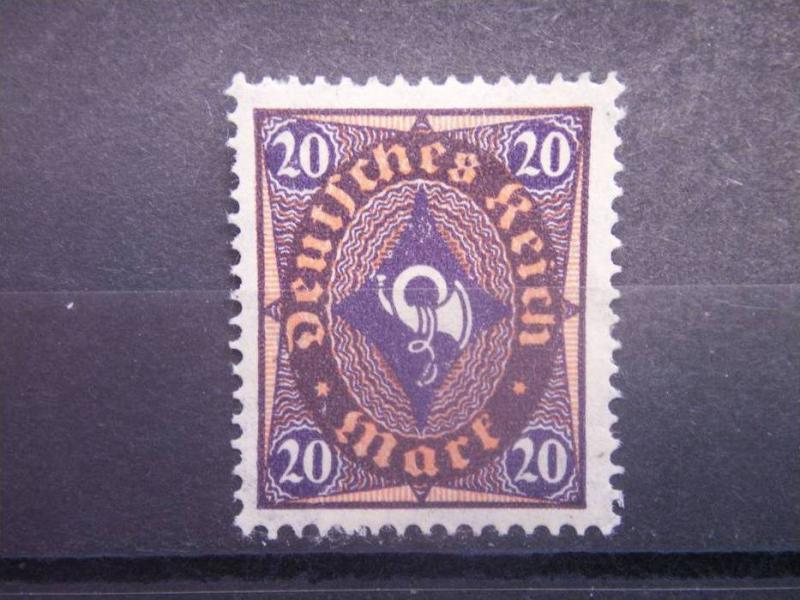 GERMANY, Empire, 1921-22, used 20m, Post Horn Scott 182