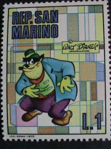 ​DISNEY-SAN MARINO STAMP-1970 SC#736 DISNEY CARTOON- BLACK PETE MINT SET VF