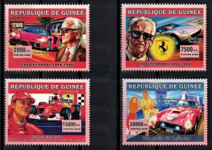 GUINEA - BISSAU 2006 - Ferrari cars, anniversary / complete set MNH