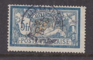 FRENCH PO EGYPT, ALEXANDRIA, 1902 5f. Merson, used.