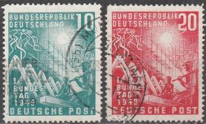 Germany #665-6  F-VF Used  CV $36.00 (A16923)