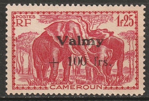 Cameroun 1943 Sc B22 Yt 241 MH* partial gum