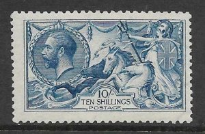 Sg 411 Spec N70(2) 10/- Deep Blue De La Rue Seahorse UNMOUNTED MINT